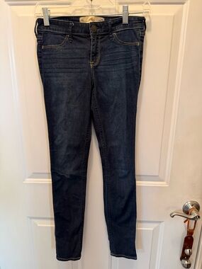 Hollister Dark Indigo Skinny Jeans women’s waist 25 length 29